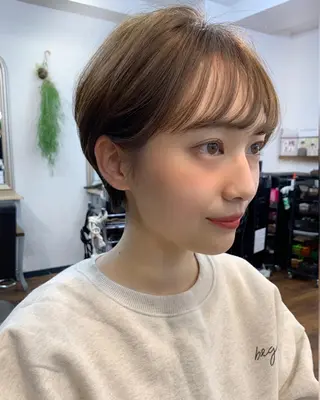 ショート 縮毛矯正/ショート/ レイヤー/畑中正敏のヘアスタイル