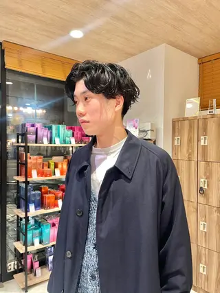 ショート パーマ 似合わせ レイヤー須川のヘアスタイル