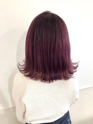 ミディアム カラー GO TODAY  SHAiRE SALON岡山所属・Sana/ 耳ツボ/インナーのヘアスタイル