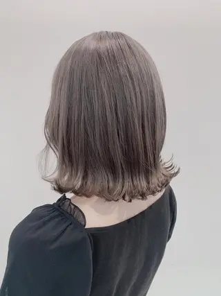 セミロング カラー ヘアアレンジ EMANON池袋3rd所属・ブリーチなしカラー｜ なおき｜池袋美容師のヘアスタイル