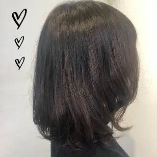 ミディアム パーマ 似合わせカラー✨人気 荻窪🌈川端風子のヘアスタイル