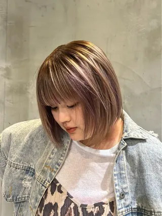 ミディアム カラー 🐕‍🦺似合わせ 🐕‍🦺akariのヘアスタイル