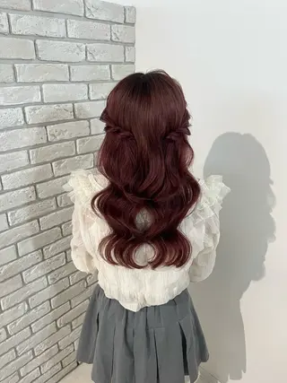 ロング ヘアアレンジ Dityca tia所属・さくら/ ヘアセット 無料モデル募集のヘアスタイル