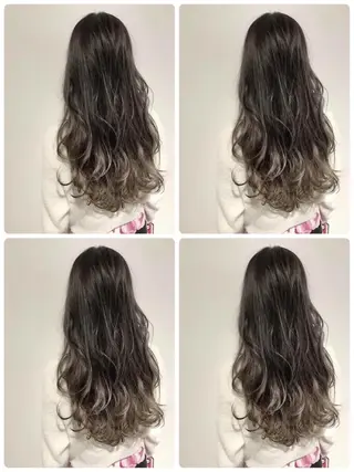 ミディアム due hair 京都駅前店 MILBON オージュア認定サロン【デューヘアー】所属・ハイトーンブリーチ 土坂　由志【京都】のヘアスタイル