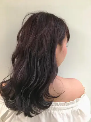 ミディアム due hair 京都駅前店 MILBON オージュア認定サロン【デューヘアー】所属・ハイトーンブリーチ 土坂 由志【京都】のヘアスタイル