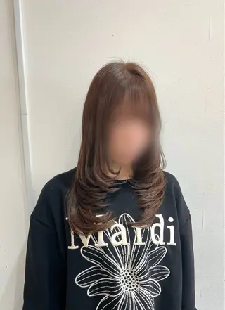 🎀韓国レイヤー/ 🫧暖色/暗髪カラーのヘアスタイル