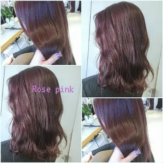 ミディアム カラー ヘアアレンジ オリーブ透明感カラー 表参道/MIKUのヘアスタイル