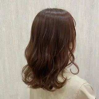 ミディアム カラー 🫧透け感⋆艶髪💎 山口アヤカのヘアスタイル