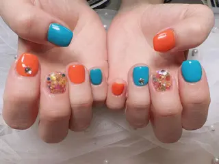 ショート カラー ネイル Nail NaNaのネイルデザイン