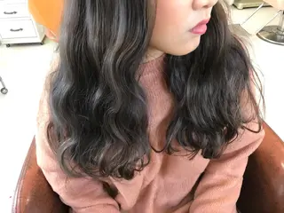 ミディアム セミロング ロング カラー  大貫 茉央のヘアスタイル