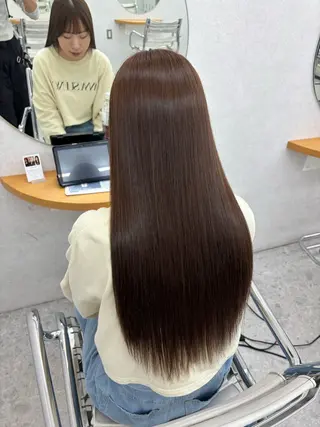 ロング リン🔔ボブ cut ベージュカラー🤎のヘアスタイル