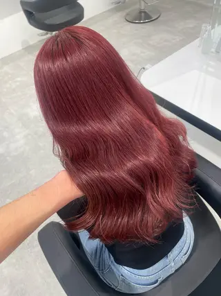 ロング カラー エフェクトブリーチ／ レイヤーカット／翔のヘアスタイル