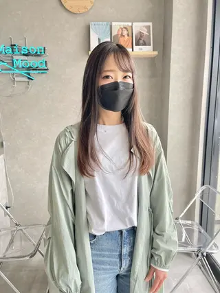 ロング カラー mood tatemachiのヘアスタイル