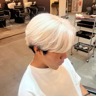 ショート カラー メンズ センターパート職人 店長/TSUBASAのヘアスタイル