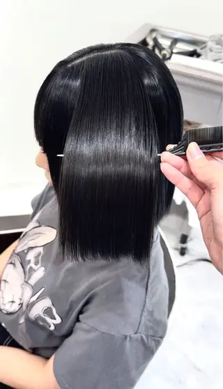 ロング パーマ 💘韓国カラー💘 クルミのヘアスタイル