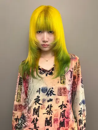 ロング カラー haco＋所属・圧倒的デザイン力 店長🎨RENAのヘアスタイル