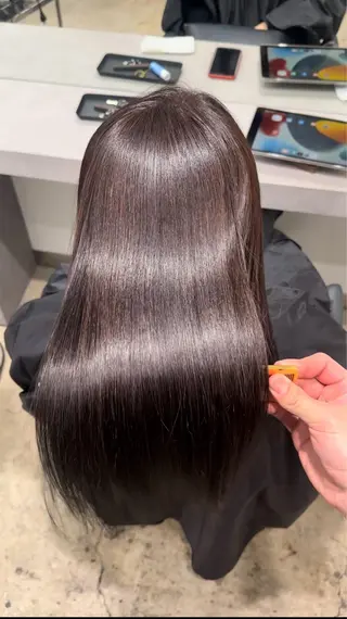 セミロング JAMシェアサロン ブランエスパ店所属・大人世代 髪質改善のヘアスタイル