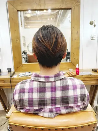 ショート newline銀座所属・👑銀座ショート/ 絶壁補正/金子涼👑のヘアスタイル