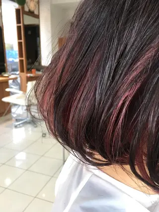 ショート カラー 白髪ぼかしハイライト 柳川拓哉のヘアスタイル