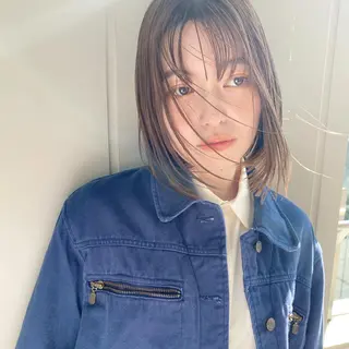 ミディアム カラー 下北沢 soiのヘアスタイル