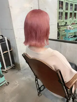 ミディアム カラー ヘアアレンジ メンズ キッズ デザインパーマ ハイライトIkumiのヘアスタイル