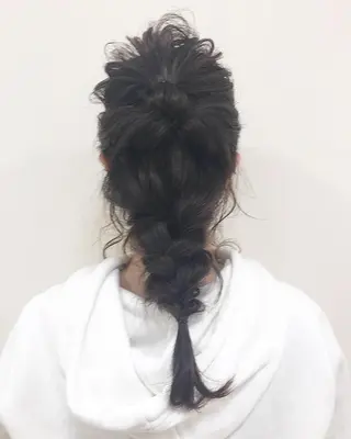 ロング カラー ヘアアレンジ Lien 深井店のヘアスタイル