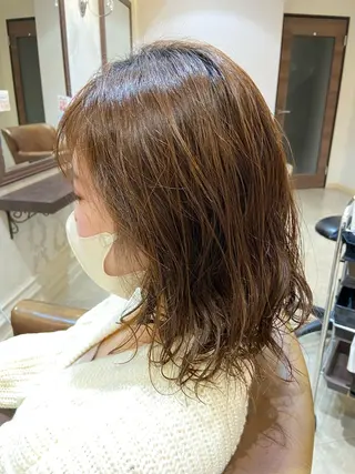 ミディアム VISAGE   join所属・コバヤシ ユウスケのヘアスタイル