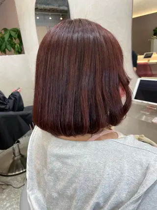 ミディアム カラー 新宿/韓国ヘア 中明度カラー/かやのヘアスタイル