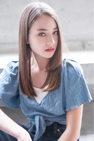 セミロング カラー ヘアアレンジ メンズ 山崎 澪 レイヤーカット/大宮のヘアスタイル