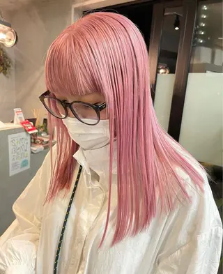 セミロング カラー ダブルカラー /まつ毛パーマ🎀のヘアスタイル