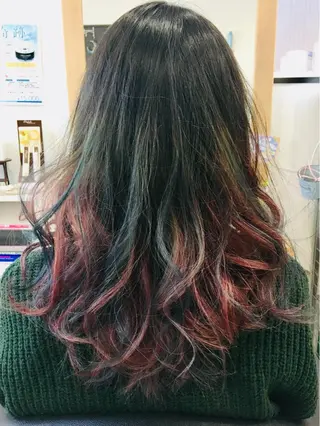 ロング カラー Astilbe所属・chichibu kasumiのヘアスタイル