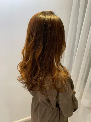 セミロング GO TODAY  SHAIR SALON 梅田NU茶屋町店所属・田中成美/レイヤー カット/透明感カラーのヘアスタイル