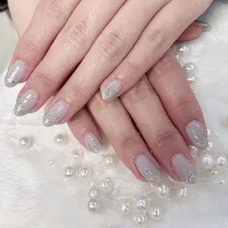 ネイル RAFFINE 月🦋🩵のネイルデザイン