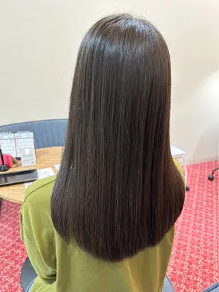 ロング カラー 浅野 玲子のヘアスタイル