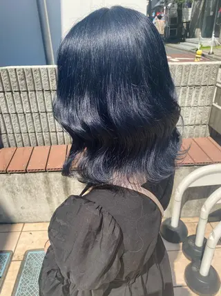 ミディアム カラー 💗💗韓国レイヤー yu-ki💗💗のヘアスタイル