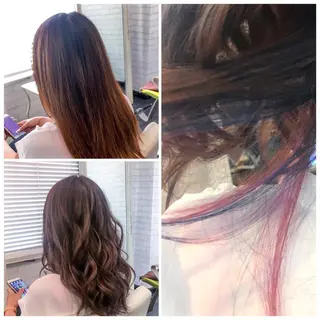 ロング カラー ヘアアレンジ Kimura Shinyaのヘアスタイル