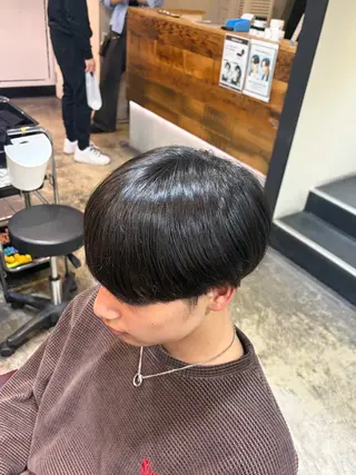 メンズ 縮毛矯正モデル/上村 コウスケのヘアスタイル