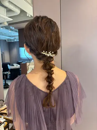 ヘアアレンジ Iris by artina 武蔵小杉店【イリス バイ アルティナ】所属・🎼レイヤー/顔周り カット/nene♬のヘアスタイル