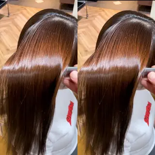 ロング 美髪縮毛矯正🤍 髪質改善/Shinaのヘアスタイル