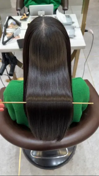 ロング カラー パーマ ダブルカラー 韓国レイヤーKYONのヘアスタイル