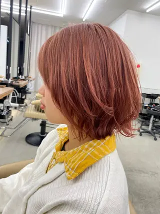 カラー ショート/ボブ特化 似合わせ/山下凌生のヘアスタイル