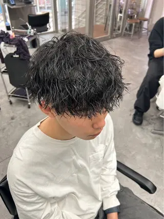 ショート パーマ メンズ お悩み解消✨/ メンズパーマ✨/直樹のヘアスタイル