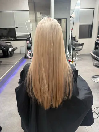 ロング ALLY Tokyo所属・ブリーチカラー/ デザインカラー/にらのヘアスタイル