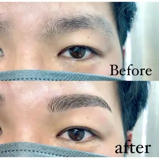 メンズ マツエク・マツパ アイブロウ さっちゃんのまつげ屋さん所属・まつげとまゆげ屋さん SAKIのマツエク・マツパデザイン