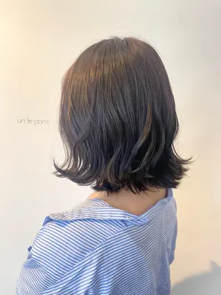 ミディアム カラー きよはらちさき🍑 柔らかカラー🌱🫧のヘアスタイル