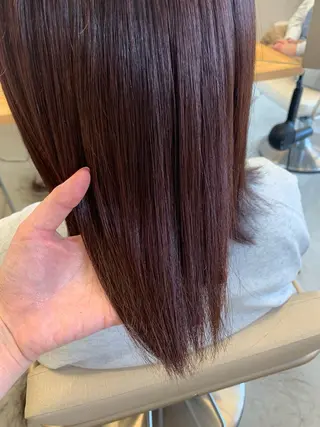 ミディアム カラー chihale 富樫莉香のヘアスタイル