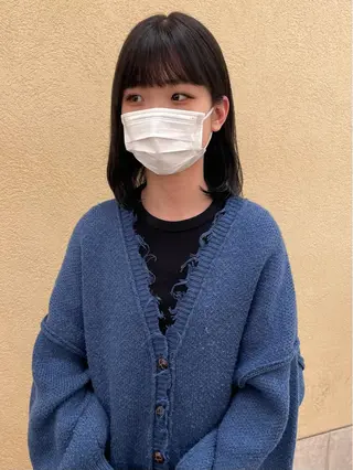 ミディアム カラー 塩谷 雪花のヘアスタイル