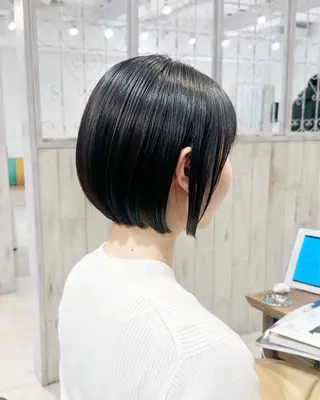 ショート 縮毛矯正/ショート/ レイヤー/畑中正敏のヘアスタイル