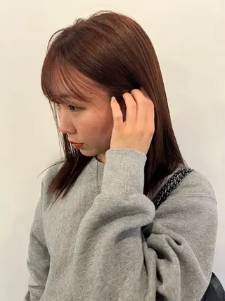 セミロング カラー KOCHAB本山所属・三谷 はるなのヘアスタイル