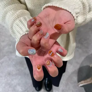 ネイル ハイトーン🦄ネイル 💞のぶちのネイルデザイン